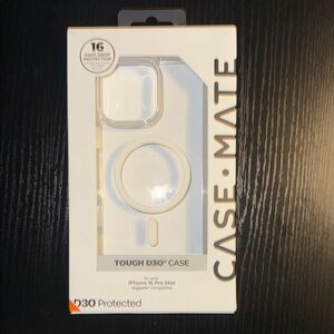 Case-Mate Tough D30 White iPhone 16 Pro Max Case